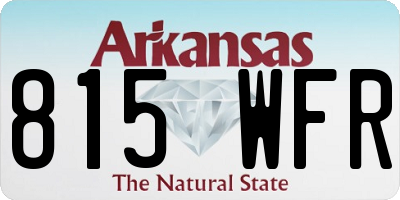 AR license plate 815WFR
