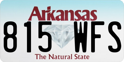 AR license plate 815WFS