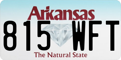AR license plate 815WFT