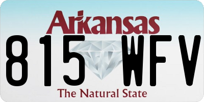 AR license plate 815WFV