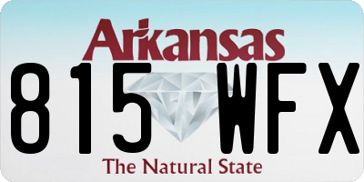AR license plate 815WFX