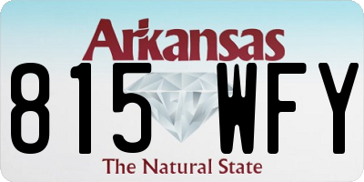 AR license plate 815WFY