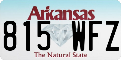 AR license plate 815WFZ