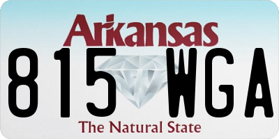 AR license plate 815WGA