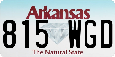 AR license plate 815WGD