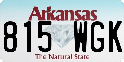 AR license plate 815WGK