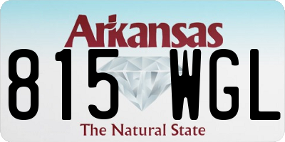 AR license plate 815WGL