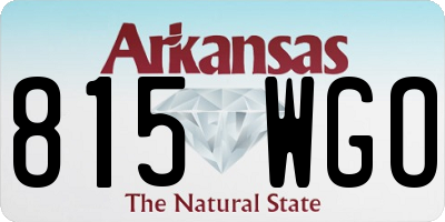 AR license plate 815WGO