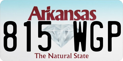 AR license plate 815WGP