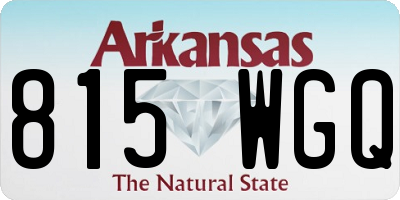 AR license plate 815WGQ