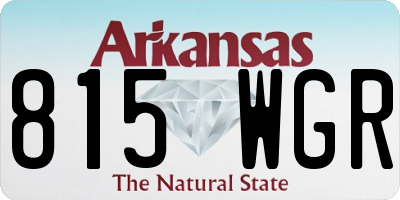 AR license plate 815WGR