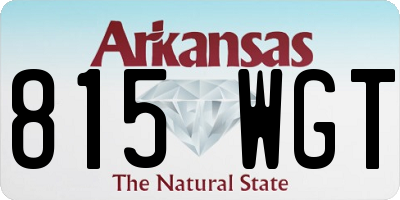 AR license plate 815WGT