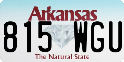 AR license plate 815WGU