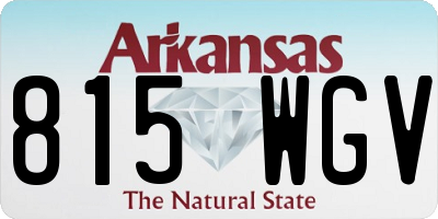 AR license plate 815WGV