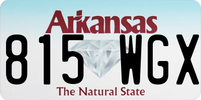 AR license plate 815WGX