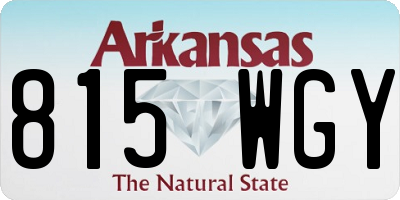 AR license plate 815WGY