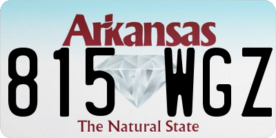 AR license plate 815WGZ