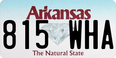 AR license plate 815WHA