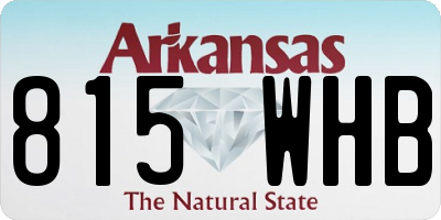 AR license plate 815WHB