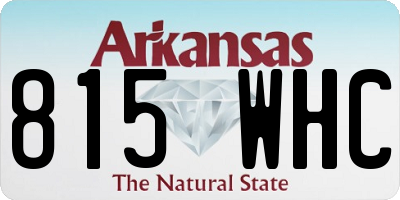 AR license plate 815WHC