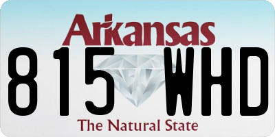 AR license plate 815WHD