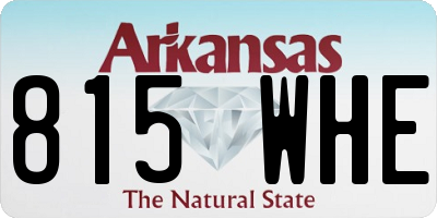 AR license plate 815WHE