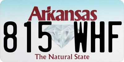 AR license plate 815WHF