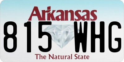 AR license plate 815WHG