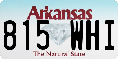AR license plate 815WHI