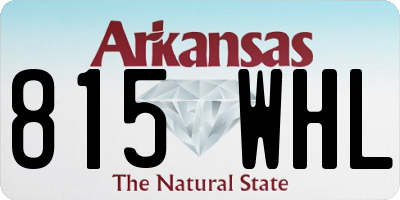 AR license plate 815WHL