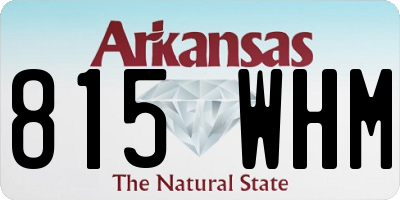 AR license plate 815WHM