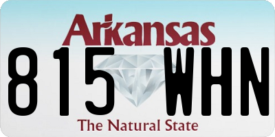 AR license plate 815WHN