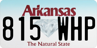 AR license plate 815WHP