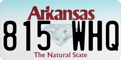 AR license plate 815WHQ