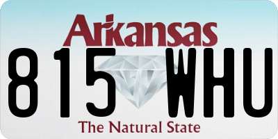 AR license plate 815WHU