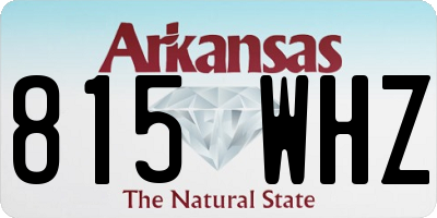 AR license plate 815WHZ