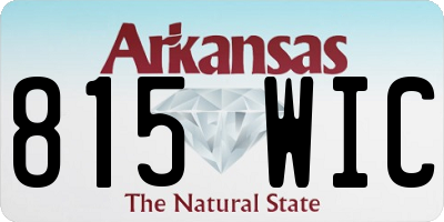AR license plate 815WIC