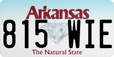 AR license plate 815WIE