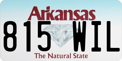 AR license plate 815WIL