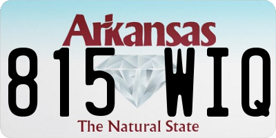 AR license plate 815WIQ