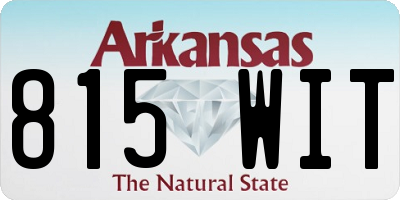 AR license plate 815WIT