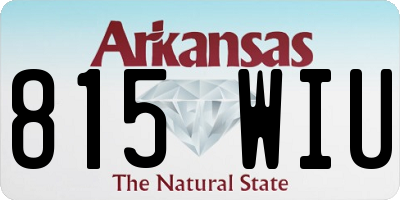 AR license plate 815WIU