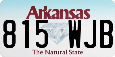 AR license plate 815WJB
