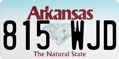 AR license plate 815WJD