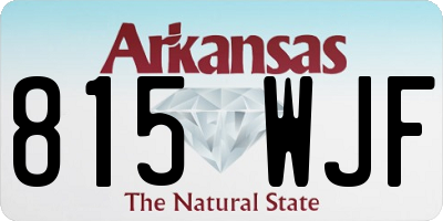 AR license plate 815WJF