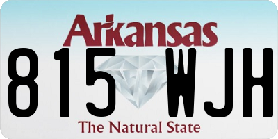 AR license plate 815WJH