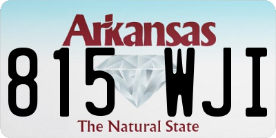 AR license plate 815WJI