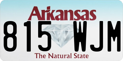 AR license plate 815WJM
