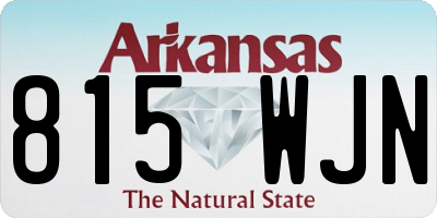 AR license plate 815WJN