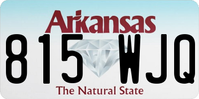 AR license plate 815WJQ